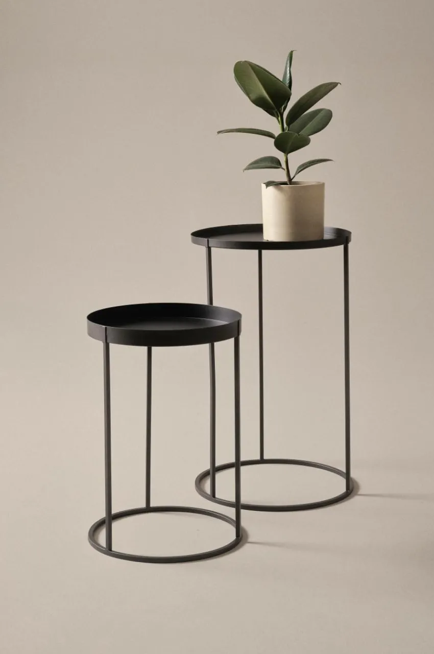Utekrukor|Utemöbler|Jotex PALOMA Piedestal 2-pack Svart