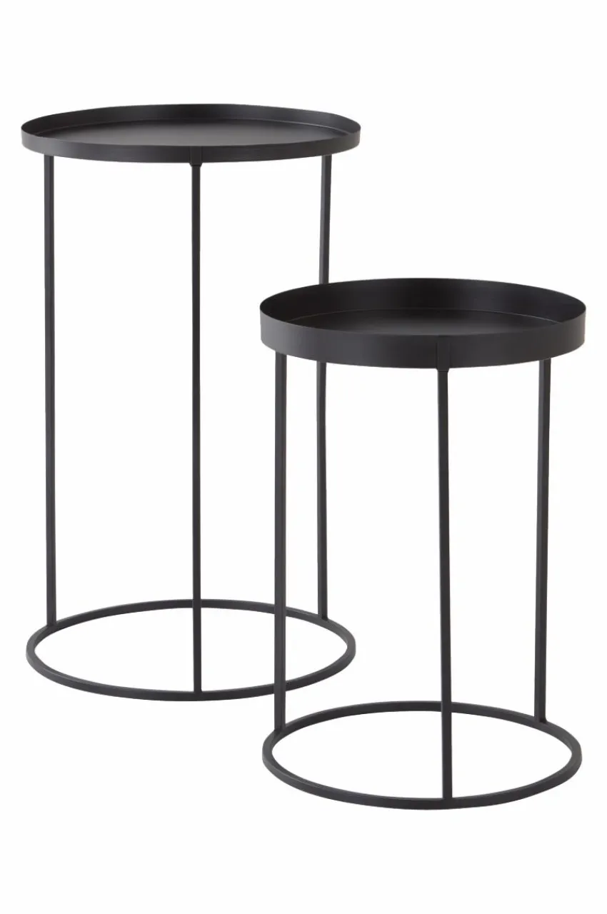 Utekrukor|Utemöbler|Jotex PALOMA Piedestal 2-pack Svart