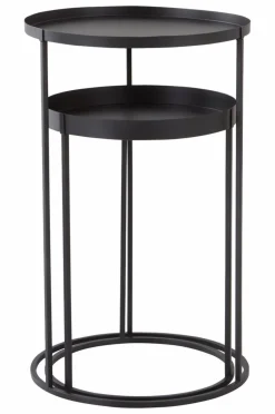 Utekrukor|Utemöbler|Jotex PALOMA Piedestal 2-pack Svart