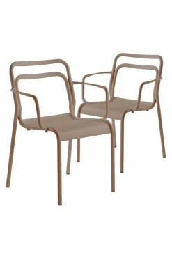 Utestolar & Utepallar|Utemöbler|Jotex PANTHEON Karmstol 2-pack Beige