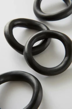 Kökstillbehör|Jotex PARKER Servettring 4-pack Svart