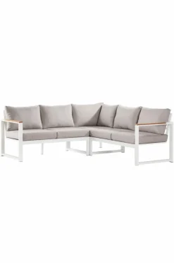 Utesoffor & Utebänkar|Utemöbler|Jotex PAROS Loungesoffa - 3 Delar Vit