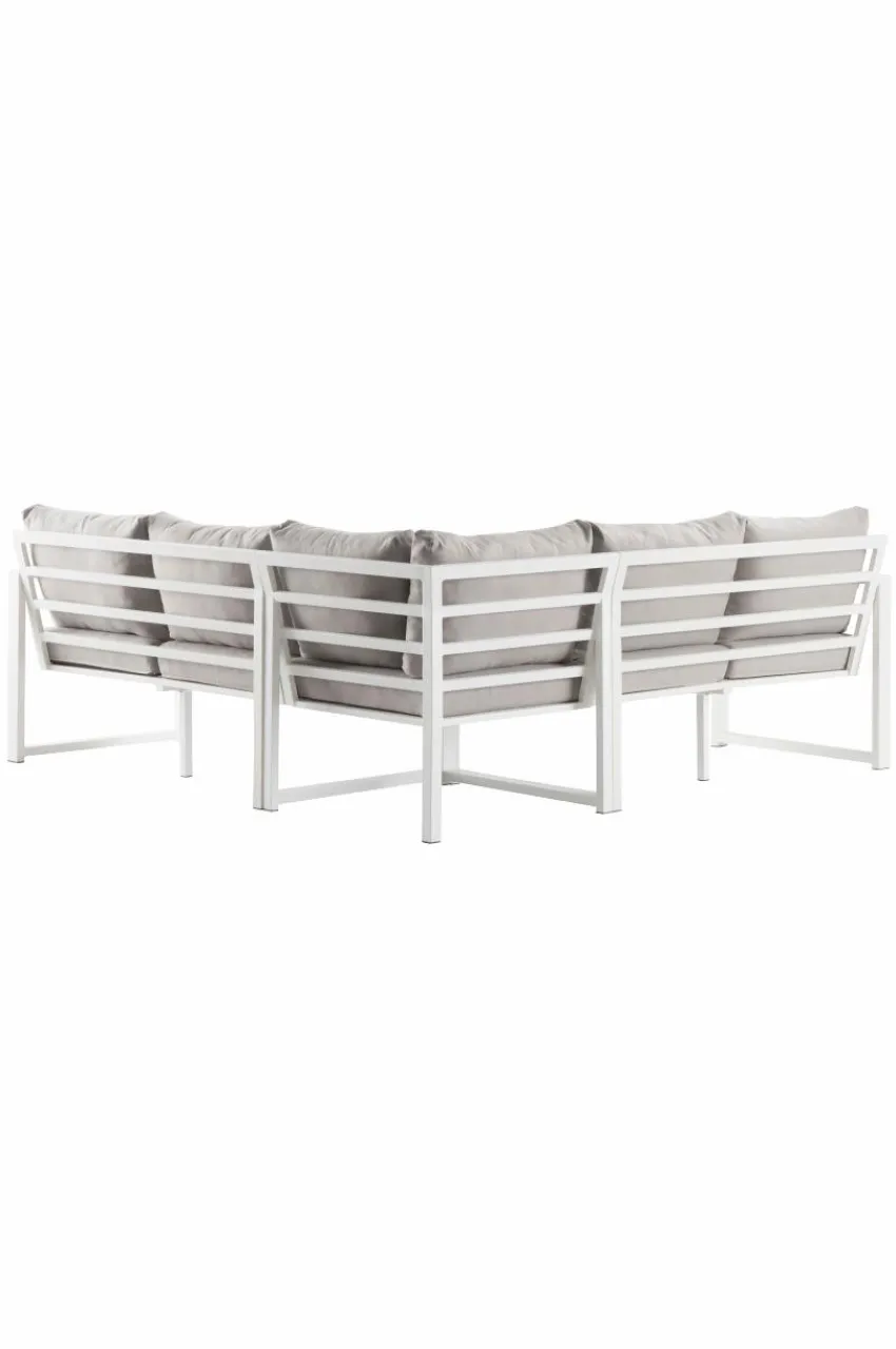 Utesoffor & Utebänkar|Utemöbler|Jotex PAROS Loungesoffa - 3 Delar Vit