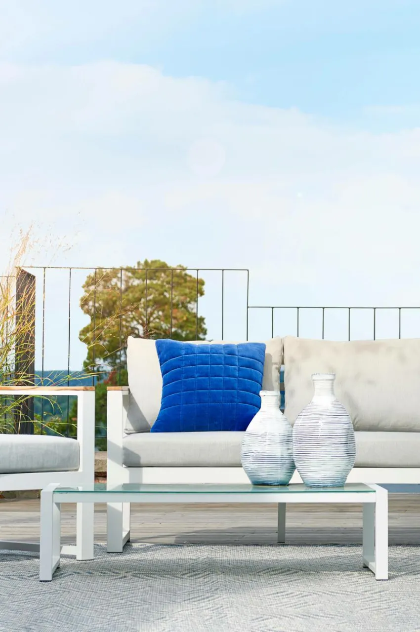 Utebord|Utemöbler|Jotex PAROS Soffbord 60x118 Cm Vit
