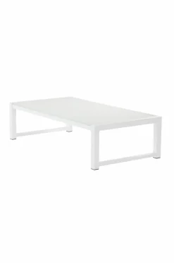 Utebord|Utemöbler|Jotex PAROS Soffbord 60x118 Cm Vit