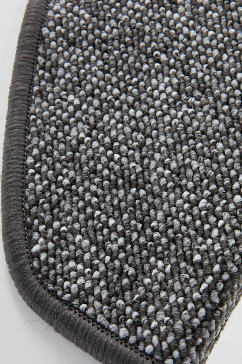 Trappstegsmattor|Jotex PASSO Trappstegsmatta 10-pack Mörk gråmelange