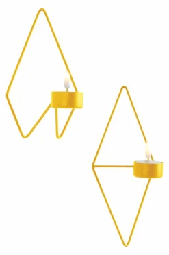 Ljusstakar|Jotex PAULET Väggljusstake 2-pack Gul