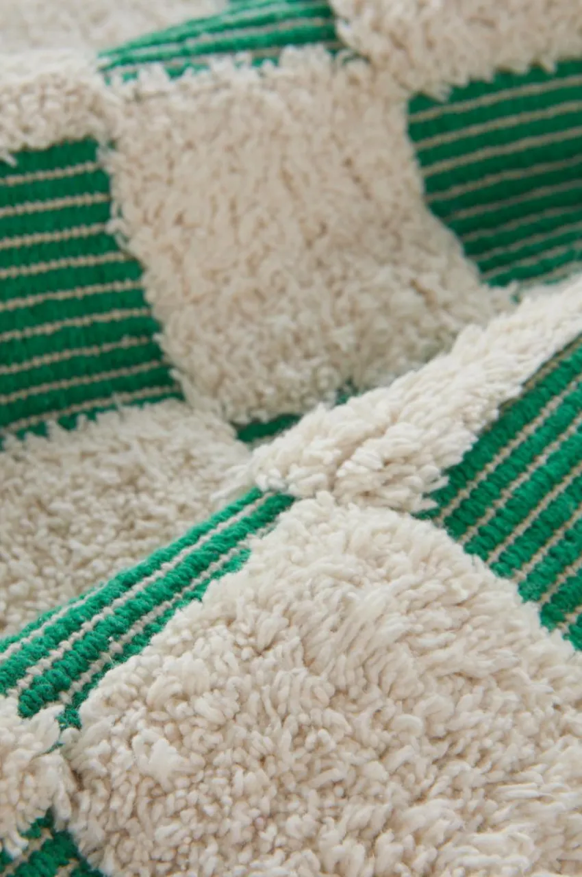 Bomulls- & Trasmattor|Jotex PENTON Bomullsmatta 170x240 Cm Grön/naturvit