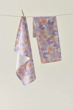 Kökshanddukar|Jotex PEONY Kökshandduk 2-pack Lila pioner