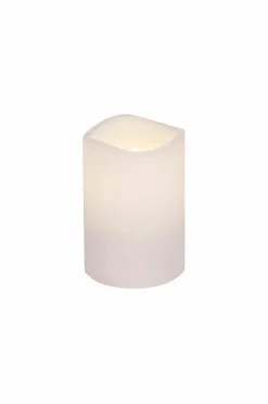 Utebelysning|Utebelysning|Jotex PETE Blockljus LED Höjd 11,5 Cm Vit