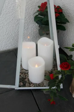 Utebelysning|Utebelysning|Jotex PETE Blockljus LED Höjd 11,5 Cm Vit
