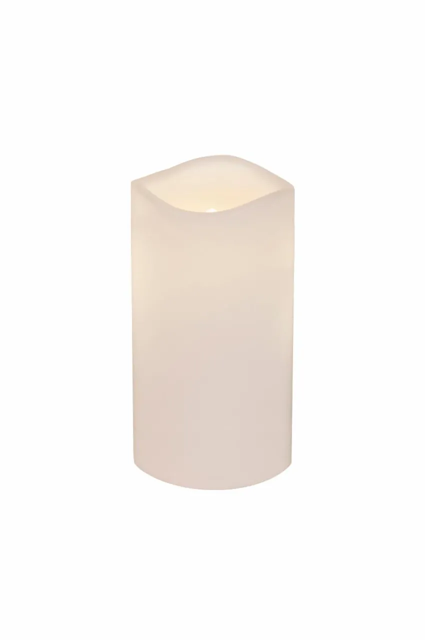 Ljus|Jotex PETE Blockljus LED Höjd 15 Cm Vit
