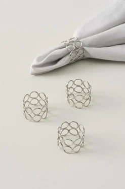 Kökstillbehör|Jotex PEYTON Servettring 4-pack Silver