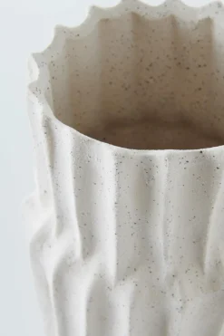 Vaser|Jotex PILAR EARTH Vas - Höjd 37 Cm Naturvit