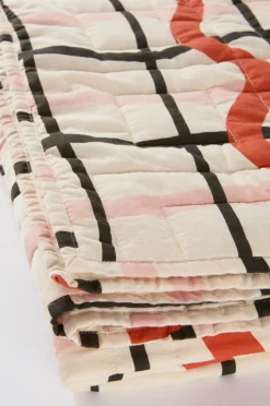 Barnsängkläder|Överkast|Jotex PINNER överkast Beige/multi