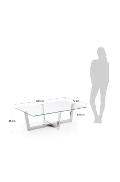 Bord|Jotex PLUM Soffbord 70x120 Cm Transparent