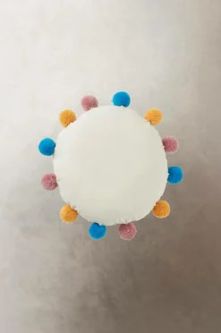 Barnkuddar|Jotex POMEZIA Kudde ø 35 Cm Vit/multi