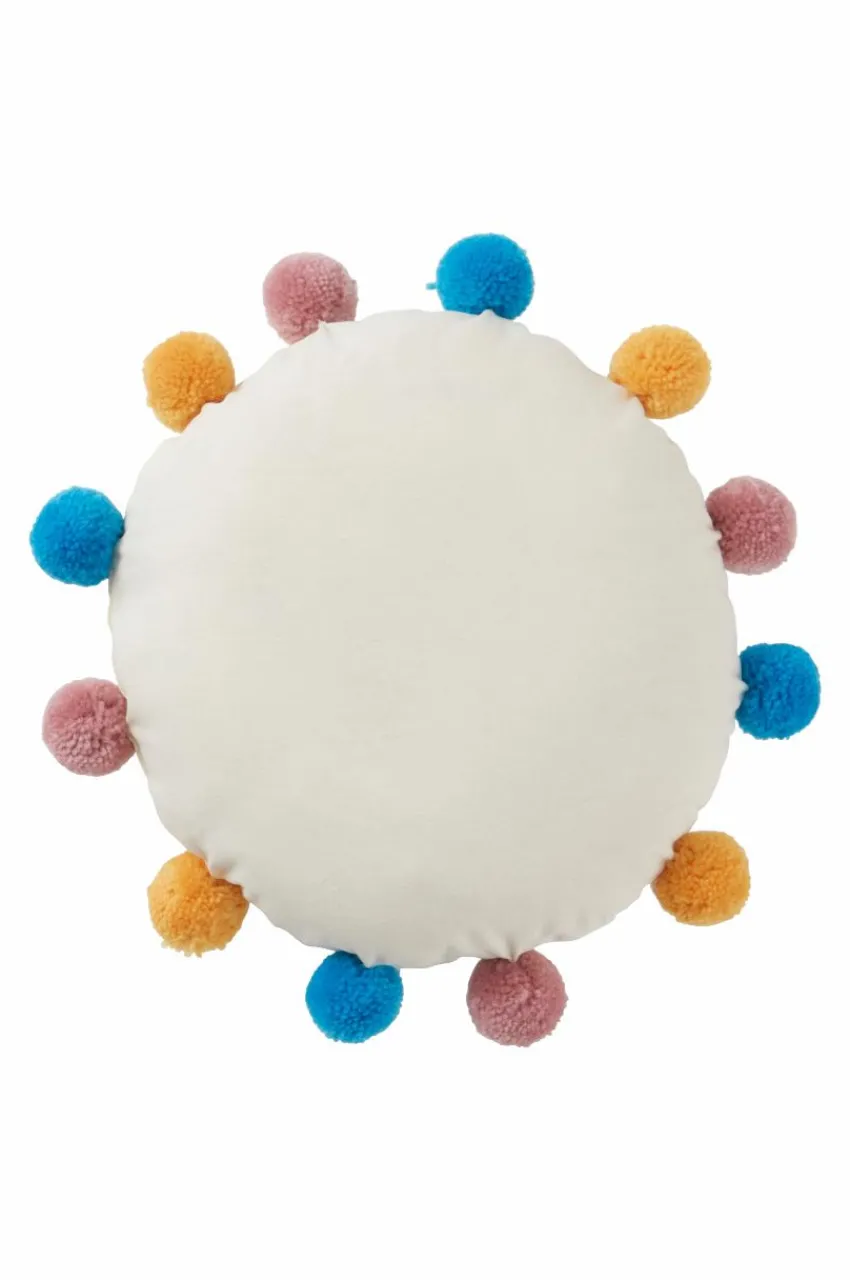 Barnkuddar|Jotex POMEZIA Kudde ø 35 Cm Vit/multi