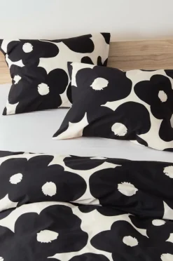 Örngott|Jotex POPPY örngott 2-pack 60x50 Cm Ekologisk Svart/vit