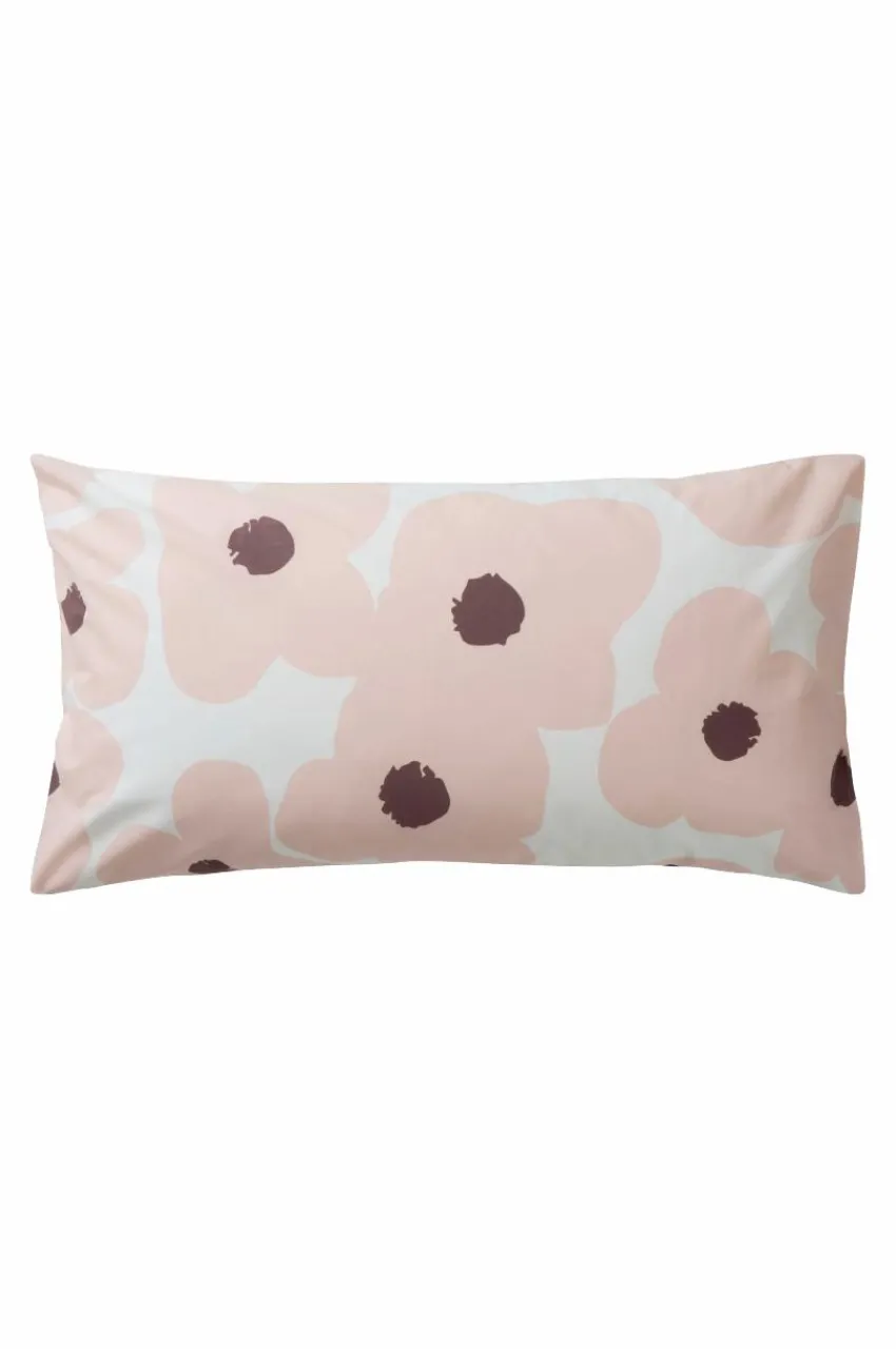 Örngott|Jotex POPPY örngott 90x50 Cm Ekologisk Rosa/vit