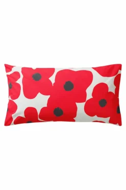 Örngott|Jotex POPPY örngott 90x50 Cm Ekologisk Röd/vit