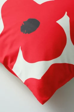 Örngott|Jotex POPPY örngott 90x50 Cm Ekologisk Röd/vit