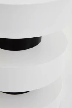 Bord|Jotex PORTELLO Sidobord ø 40 Cm Vit/svart