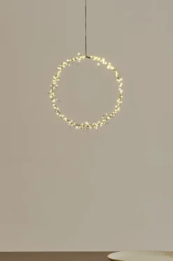 Julbelysning|Dekorativ Belysning|Jotex PORTIA LED Krans ø 40 Cm Svart