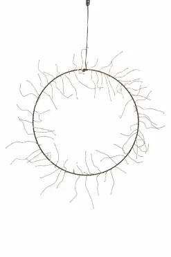 Julbelysning|Dekorativ Belysning|Jotex PORTIA LED Krans ø 40 Cm Svart