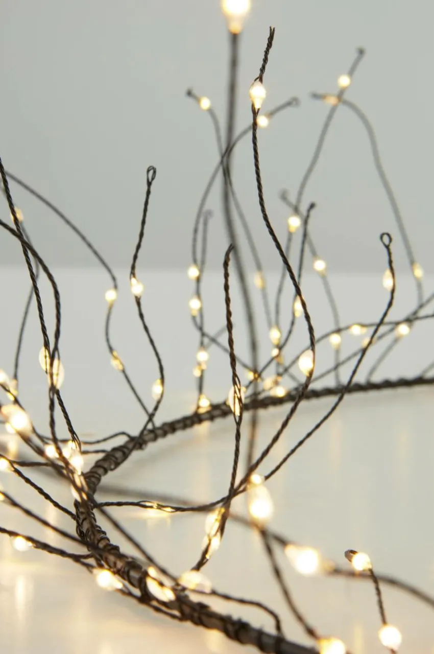 Julbelysning|Dekorativ Belysning|Jotex PORTIA LED Krans ø 40 Cm Svart