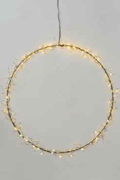 Julbelysning|Jotex PORTIA LED Krans ø 80 Cm Black
