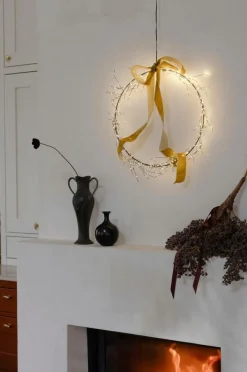 Julbelysning|Jotex PORTIA LED Krans ø 60 Cm Black