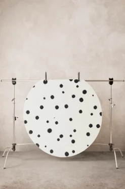 Barnmattor|Barnmattor|Jotex PUNTO Luggmatta ø 160 Cm Vit/svart