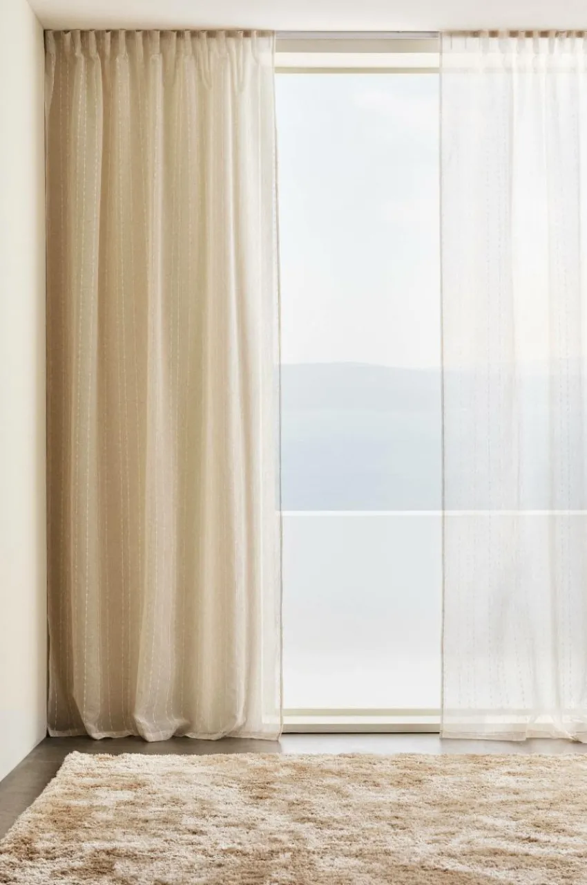 Multifunktionsgardiner|Jotex QUILO Multifunktionsgardin 2-pack Beige