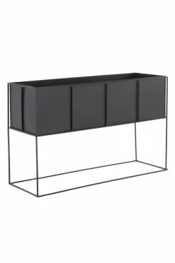 Utekrukor|Krukor|Jotex RAFFERTY Kruka Med Ställning 80x25 Cm Svart