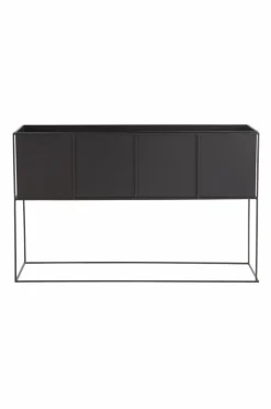 Utekrukor|Krukor|Jotex RAFFERTY Kruka Med Ställning 80x25 Cm Svart