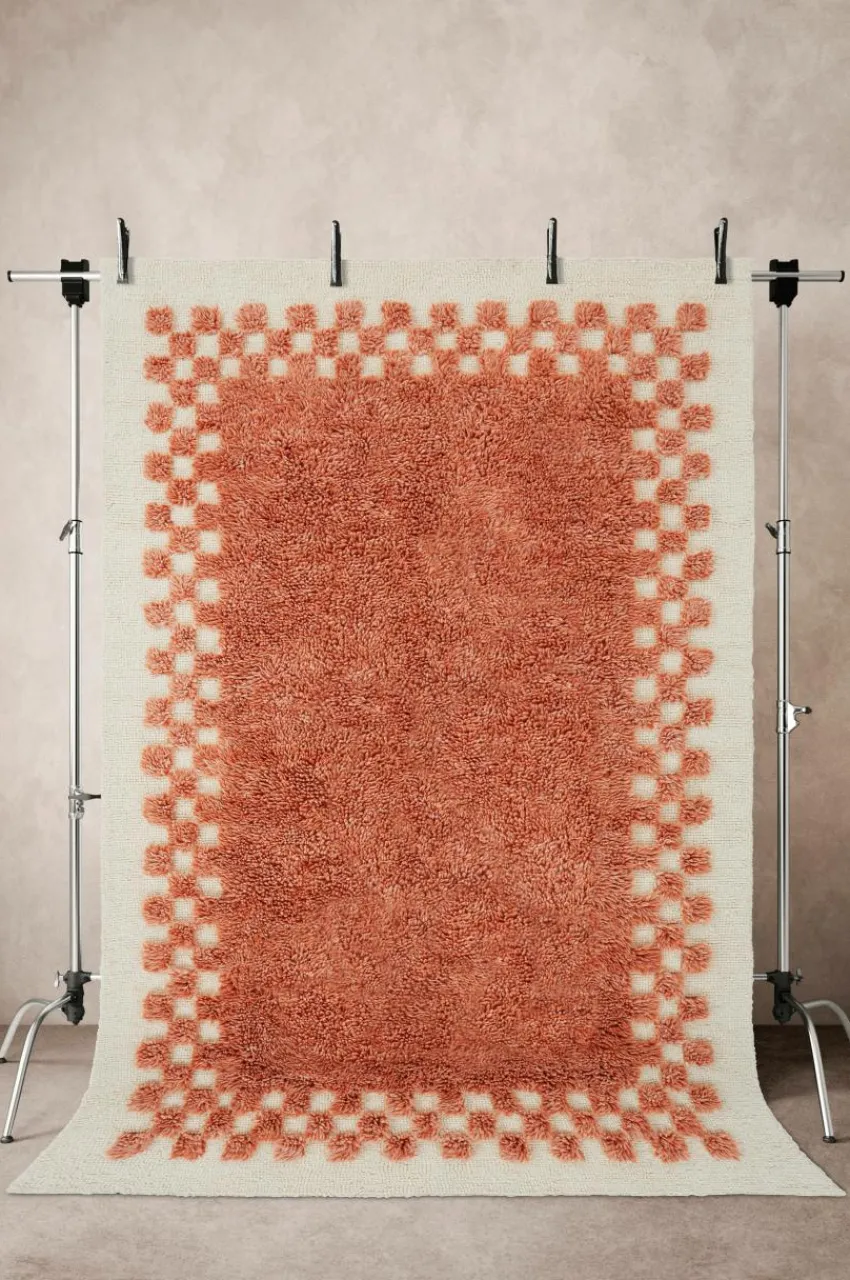 Ullmattor|Jotex RAVA Ullmatta 200x300 Cm Orange/Naturvit