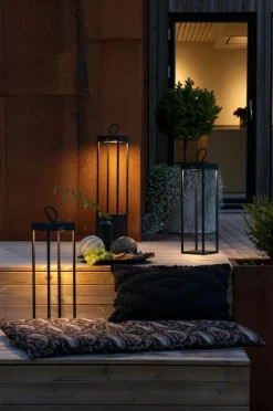 Utebelysning|Utebelysning|Jotex RAVELLO LED Ljuslykta Utomhus 50 Cm Svart