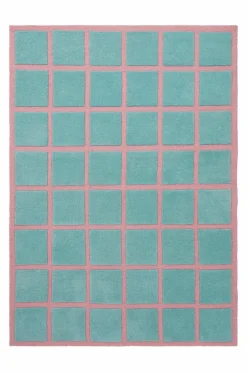 Lugg- & Ryamattor|Jotex RAVELLO Luggmatta 170x240 Cm Turkos/rosa