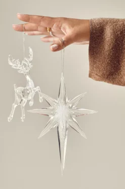 Juldekoration|Jotex REINDEER Juldekoration 4-pack Transparent