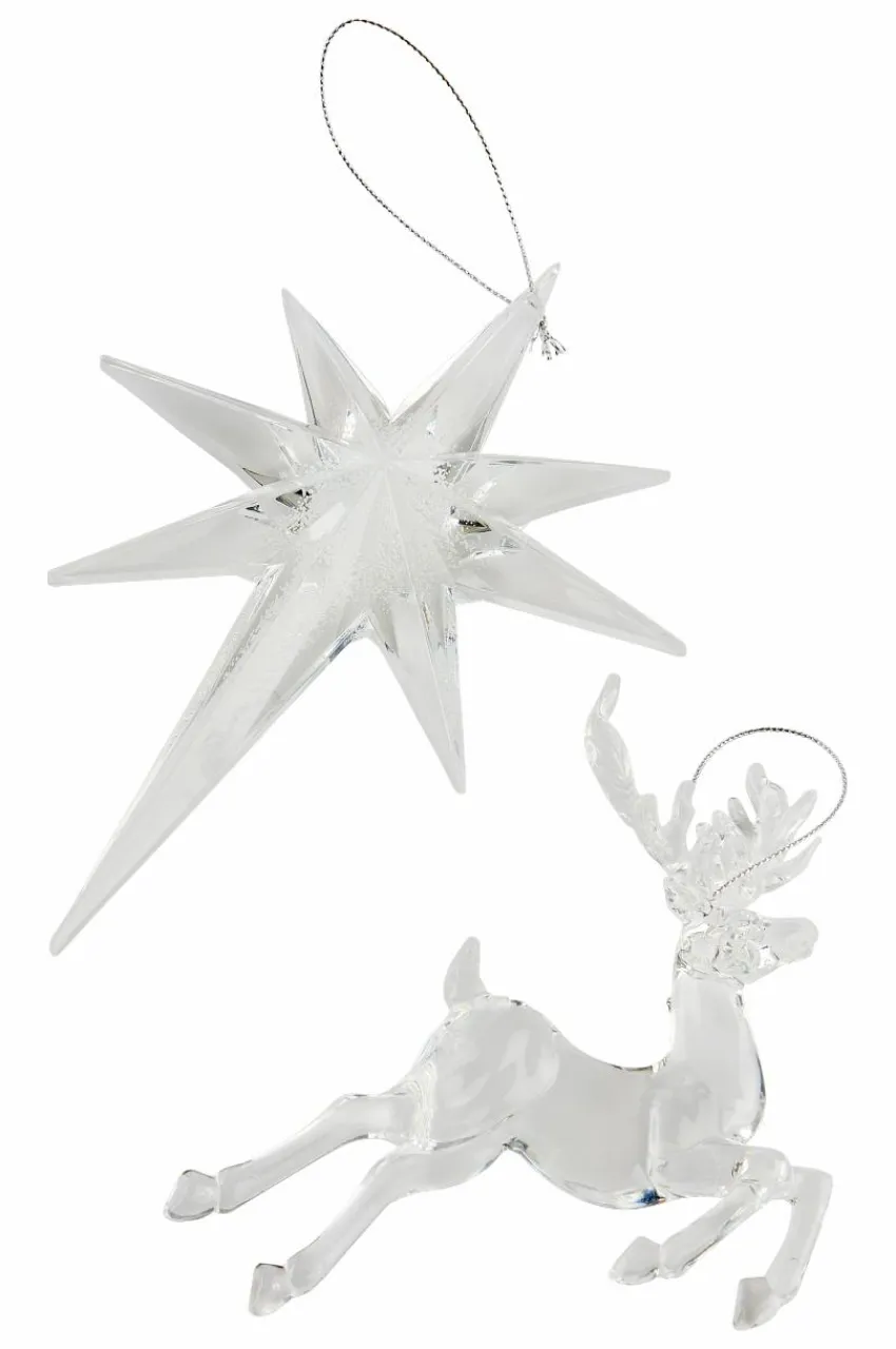 Juldekoration|Jotex REINDEER Juldekoration 4-pack Transparent