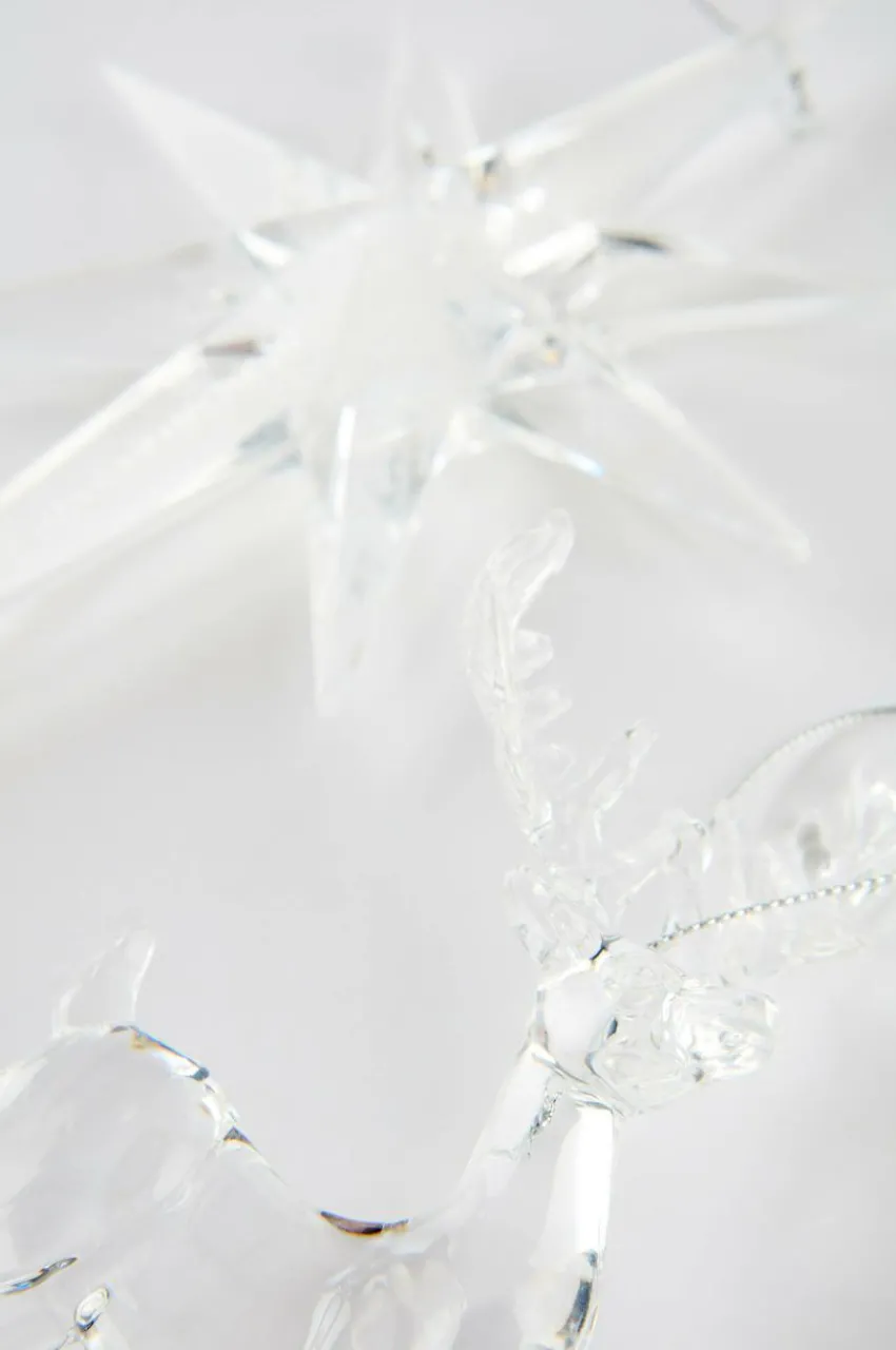 Juldekoration|Jotex REINDEER Juldekoration 4-pack Transparent