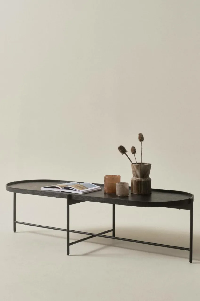 Bord|Jotex RENO Soffbord 60x160cm Svart ekfaner