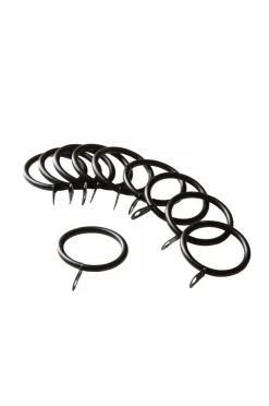 Gardintillbehör|Jotex RINGIS Gardinring 10-pack Svart