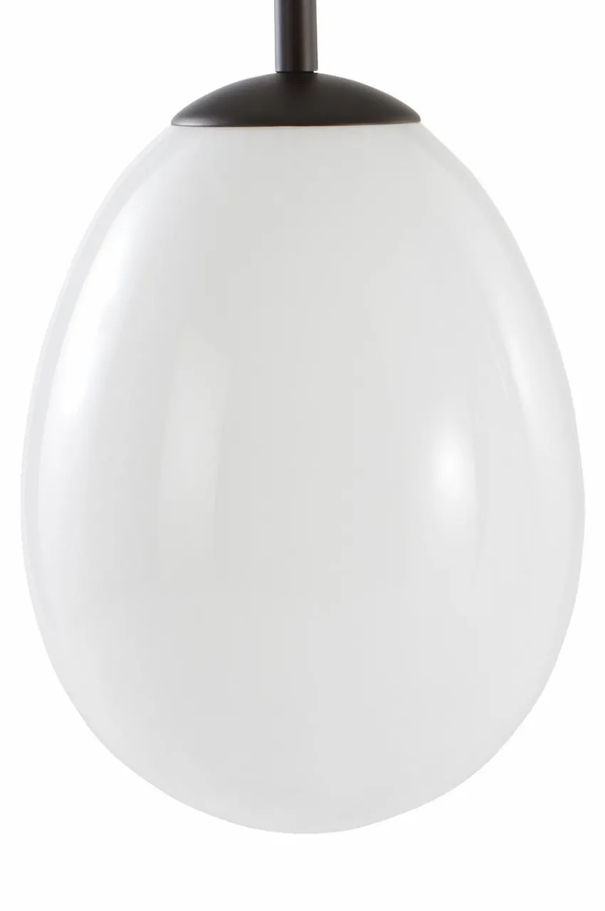 Taklampor|Jotex ROCHELLE Taklampa Svart/opalglas