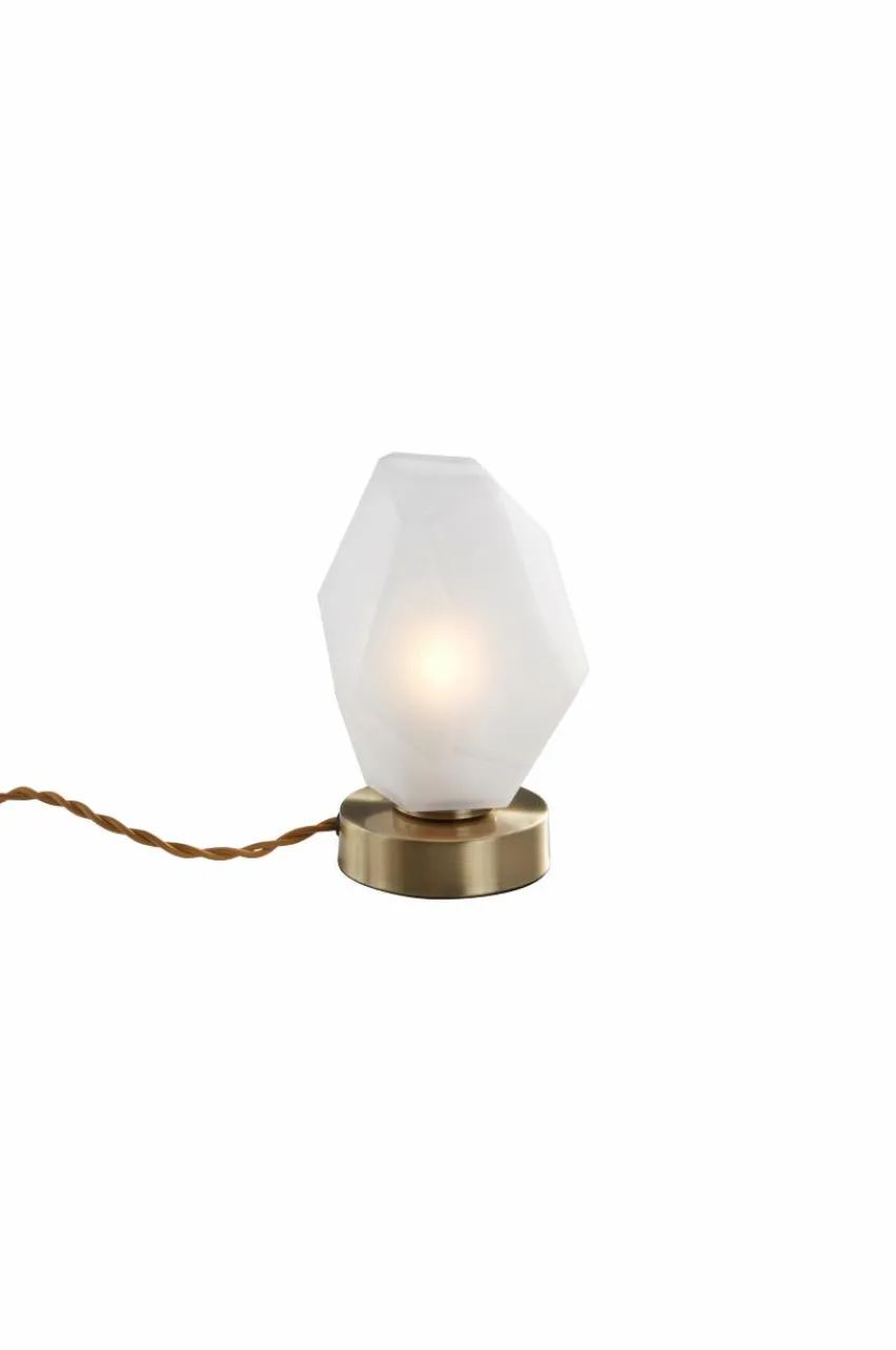Bordslampor|Jotex ROCK Bordslampa Antikmässing/vit