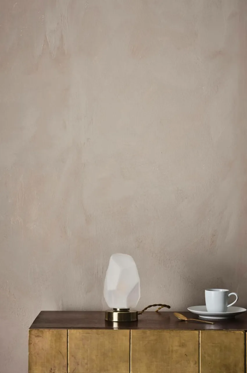 Bordslampor|Jotex ROCK Bordslampa Antikmässing/vit