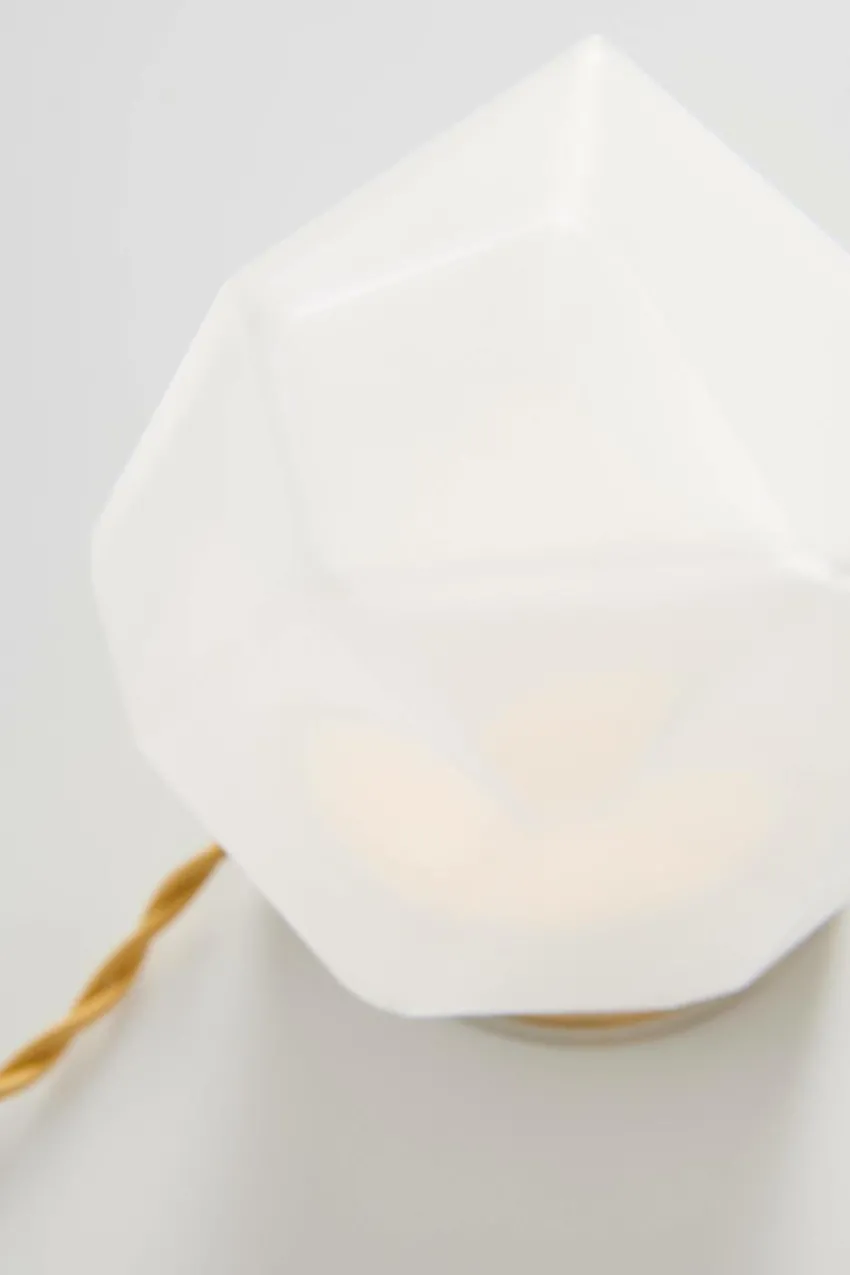 Bordslampor|Jotex ROCK Bordslampa Antikmässing/vit