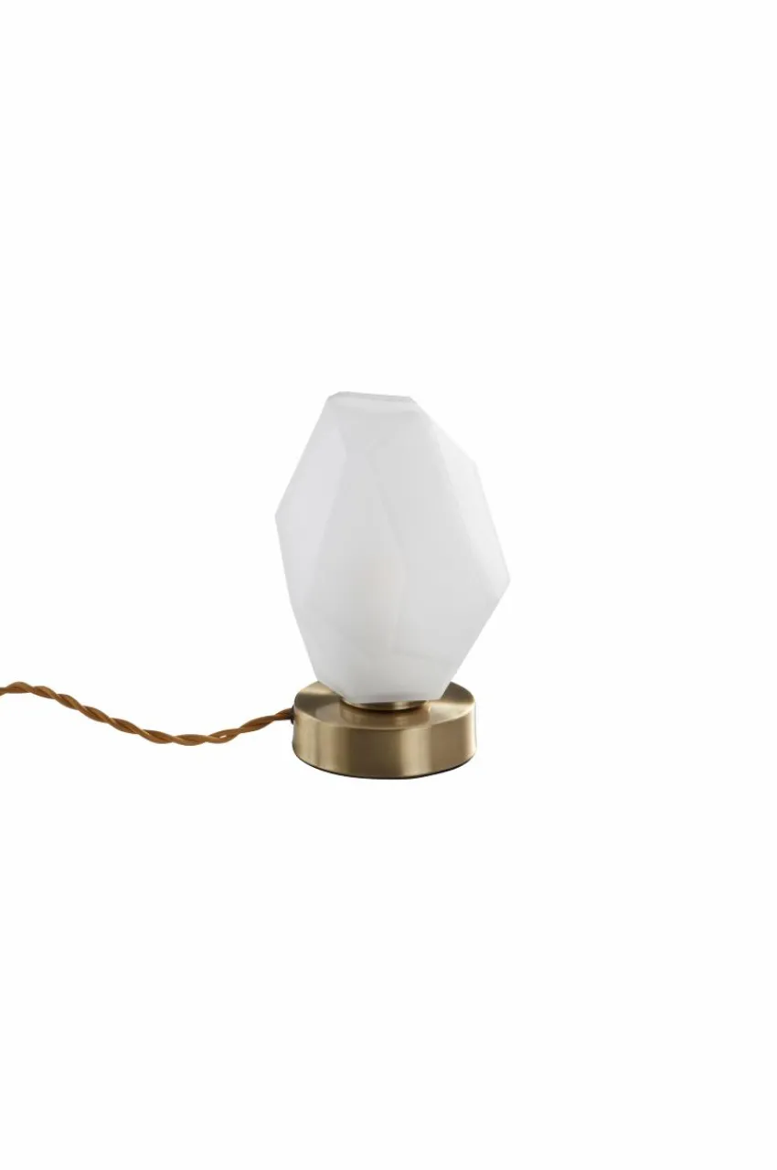 Bordslampor|Jotex ROCK Bordslampa Antikmässing/vit
