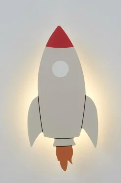 Barnlampor|Barnlampor|Jotex ROCKET Vägglampa Batteridriven LED Ljusgrå